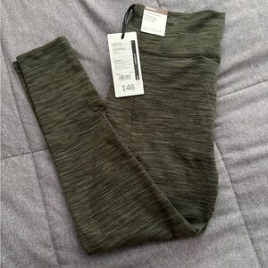 CALIA by Carrie Underwood Olive Ribbed High-Waist Leggings